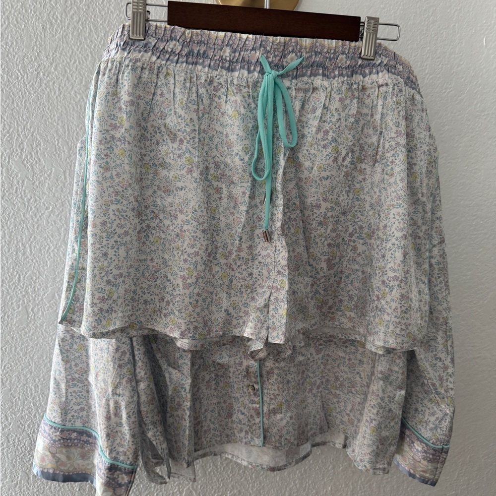 NWT Free People Floral Button-Up Pajama set XL - Picture 8 of 9